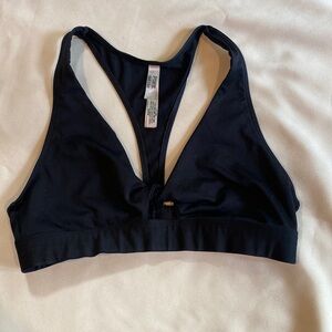 Size Large, Victoria Secret, Black Ultimate Lightly lined Gym to Swim Top